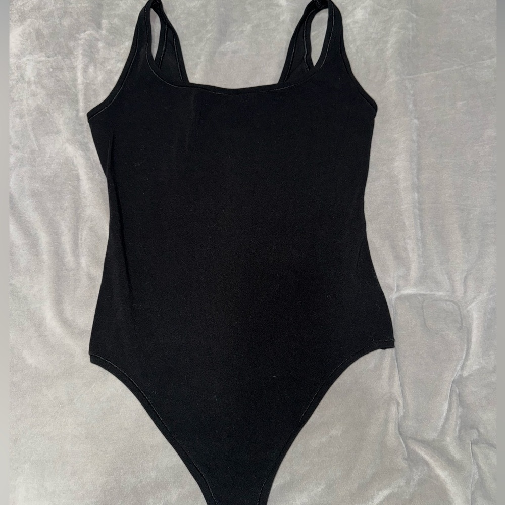 ‘PINK’ black body suit